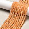 Dyed Natural Malaysia Jade Rondelle Beads Strands G-E316-2x4mm-01-1