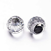 Faceted Round Glass Cabochons GGLA-L008B-22-1