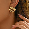 Stainless Steel Flower Stud Earrings GP4061-2
