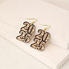 Acrylic Dangle Earrings PW-WG5293E-01-1