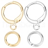 CREATCABIN 24 Pairs 2 Colors Brass Huggie Hoop Earring Findings DIY-CN0002-06-1