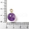 Natural Amethyst Sphere Pendants G-D094-06B-3