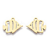 201 Stainless Steel Pendants STAS-T052-49G-1