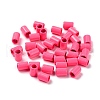 Column Rack Plating Spray Painted Alloy Beads for Jewelry Making X-PALLOY-F291-01-3