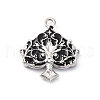 Alloy Enamel Pendants PALLOY-V002-02P-01-1
