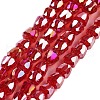 Electroplate Glass Beads Strands EGLA-D030-T4mm-B06-1