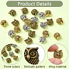 24Pcs 3 Colors Tibetan Style Alloy Beads FIND-YW0006-17-3