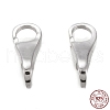 Anti-Tarnish Rhodium Plated 925 Sterling Silver Lobster Claw Clasps STER-K172-01P-4