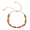 Elegant Chinese Style Flower Glass Seed Bead Bracelets HX6650-5