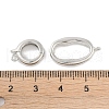 Rack Plating Brass Fold Over Clasps KK-A224-27B-P-3