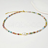 Mother's Day Jewellery Natural Freshwater Pearl & Glass Beaded Necklaces for Women AC5368-4-1