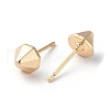 Brass Stud Earrings for Women EJEW-E292-01G-2