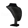 MDF Covered with Velveteen Bust Shaped Necklace Display Stands ODIS-S015-01C-3