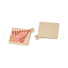 Rack Plating Alloy Enamel Pendants FIND-I038-04E-2