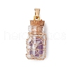5Pcs Copper Wire Wrapped Glass Jar Pendants PALLOY-JF03642-3