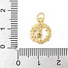 925 Sterling Silver Micro Pave Clear Cubic Zirconia Star Ring Charms STER-S011-05G-3