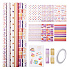 Word Happy Birthday Pattern Gift Wrapping Paper Sets DIY-TAC0020-49-1