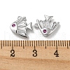 Brass Micro Pave Cubic Zirconia Charms KK-H460-33P-3