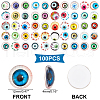   100Pcs Glass Cabochons GLAA-PH0001-79-5