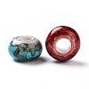 Spray Painted Opaque Acrylic European Beads ACRP-F002-02-3