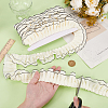 MAYJOYDIY US 5 Yards 2-Layer Polyester Pleated Ribbon OCOR-MA0001-13-3