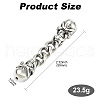 304 Stainless Steel Ends with Chain FIND-CJC0012-141C-2