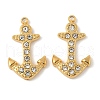 304 Stainless Steel Crystal Rhinestone Pendants STAS-U057-23G-1