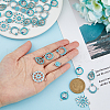 HOBBIESAY 50pcs 5 styles Alloy Connector Charms Sets FIND-HY0002-45-3