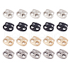 DICOSMETIC 32Pcs 4 Colors Alloy Cord Locks FIND-DC0006-20-1
