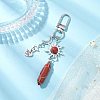 Natural Red Jasper Pendant Decorations HJEW-JM03020-01-1