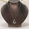 Brass Star Moon Pendant Necklaces for Daily Work Vacation Jewelry AB4538-1