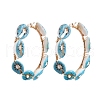 304 Stainless Steel Hoop Earrings EJEW-JE04102-2