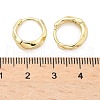 Twist Brass Hoop Earrings EJEW-Z102-12G-5