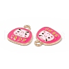 Alloy Enamel Pendants ENAM-H039-04G-D-2