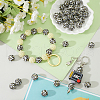 SUNNYCLUE 50Pcs Silicone Beads Loose Silicone Beads Kit Leopard Print Silicone Beads for Keychain Making Bracelet Necklace  SIL-SC0001-98-4