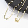 Brass Cable Chains Necklace for Women NJEW-P265-04G-3