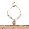 304 Stainless Steel Clover Charm Bracelets for Women BJEW-A036-26G-5