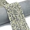 Natural Dalmatian Jasper Beads Strands G-P575-B03-4x2mm-1
