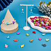 SOFPLATE 300Pcs Crackle Opaque Acrylic Beads OACR-SP0001-06-4