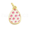 Rack Plating Brass Enamel Charms KK-M293-34G-01-1
