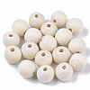 Unfinished Natural Wood Beads X-WOOD-S651-A16mm-LF-1