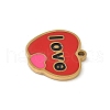 304 Stainless Steel Enamel Charms STAS-P388-19F-G-2