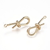 Brass Stud Earring Findings X-KK-L198-010LG-2
