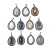 Natural & Synthetic Mixed Gemstone Pendants G-L623-02ASP-1