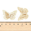 Brass Micro Pave Clear Cubic Zirconia Pendants KK-A250-01G-3