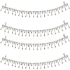  2pcs Crystal Glass Rhinestone Shoes Chain FIND-NB0002-33-1