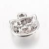 Tibetan Style Alloy Kitten Charms TIBE-T003-067AS-FF-2