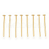 Brass Flat Head Pins KK-G331-11-0.7x15-1