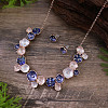 Flower Alloy Enamel Jewelry Set FS-WGE20A8-03-1