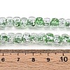 Luminous Handmade Silver Foil Glass Beads Strands FOIL-N029-02B-06-5